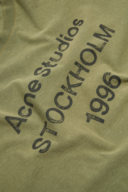 Acne Studios Sprayed logo t-shirt - Olive green