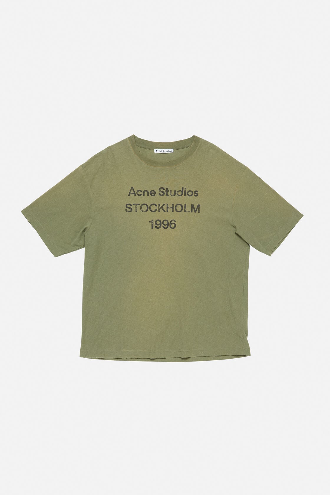 Acne Studios Sprayed logo t-shirt - Olive green