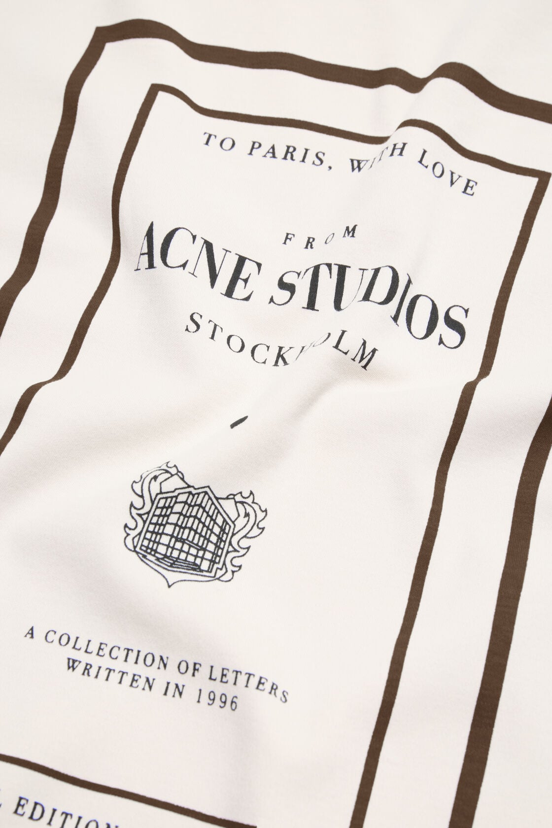 Acne Studios Layered graphic t-shirt - Warm beige