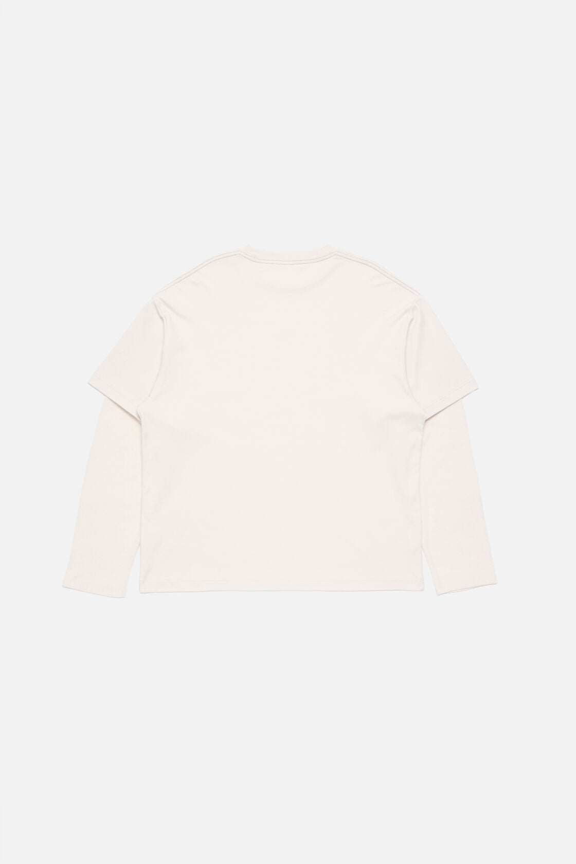 Acne Studios Layered graphic t-shirt - Warm beige