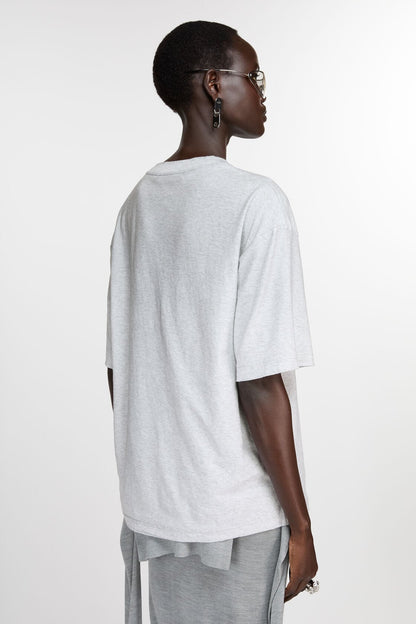 Acne Studios Sprayed logo t-shirt - Pale Grey Melange