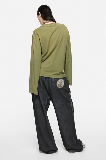 Acne Studios Sprayed 1996 logo t-shirt - Olive green