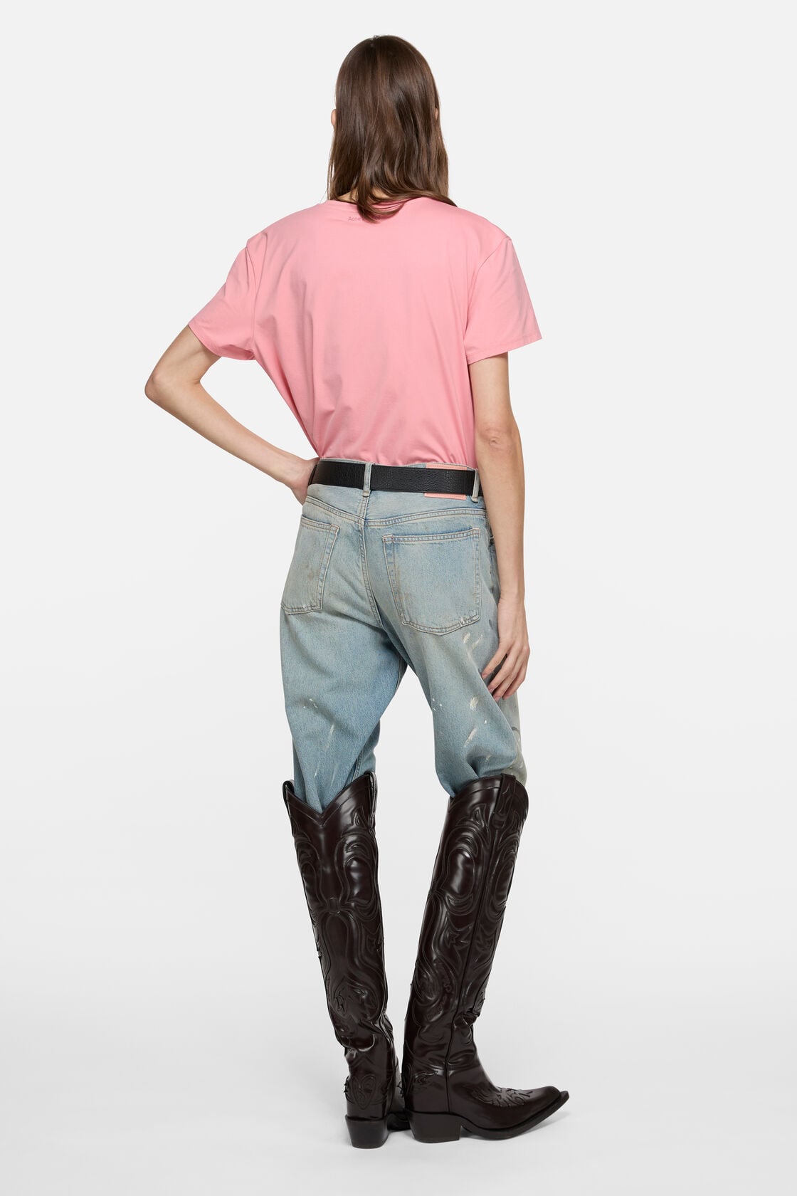 Acne Studios T-shirt - regular fit - Tango pink