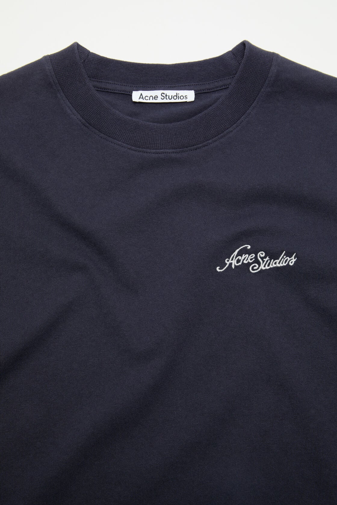 Acne Studios Jersey t-shirt with logo - Dark navy