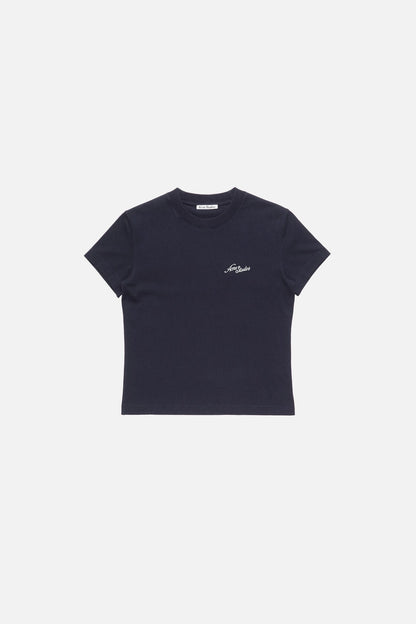 Acne Studios Jersey t-shirt with logo - Dark navy