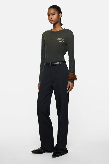 Acne Studios Distressed logo t-shirt - Faded black