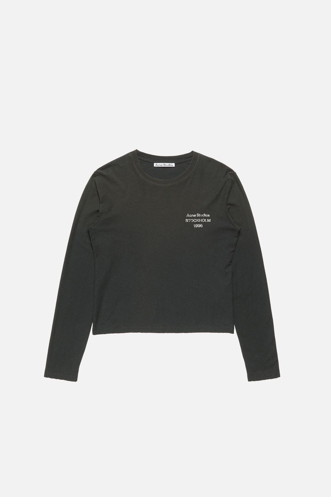 Acne Studios Distressed logo t-shirt - Faded black