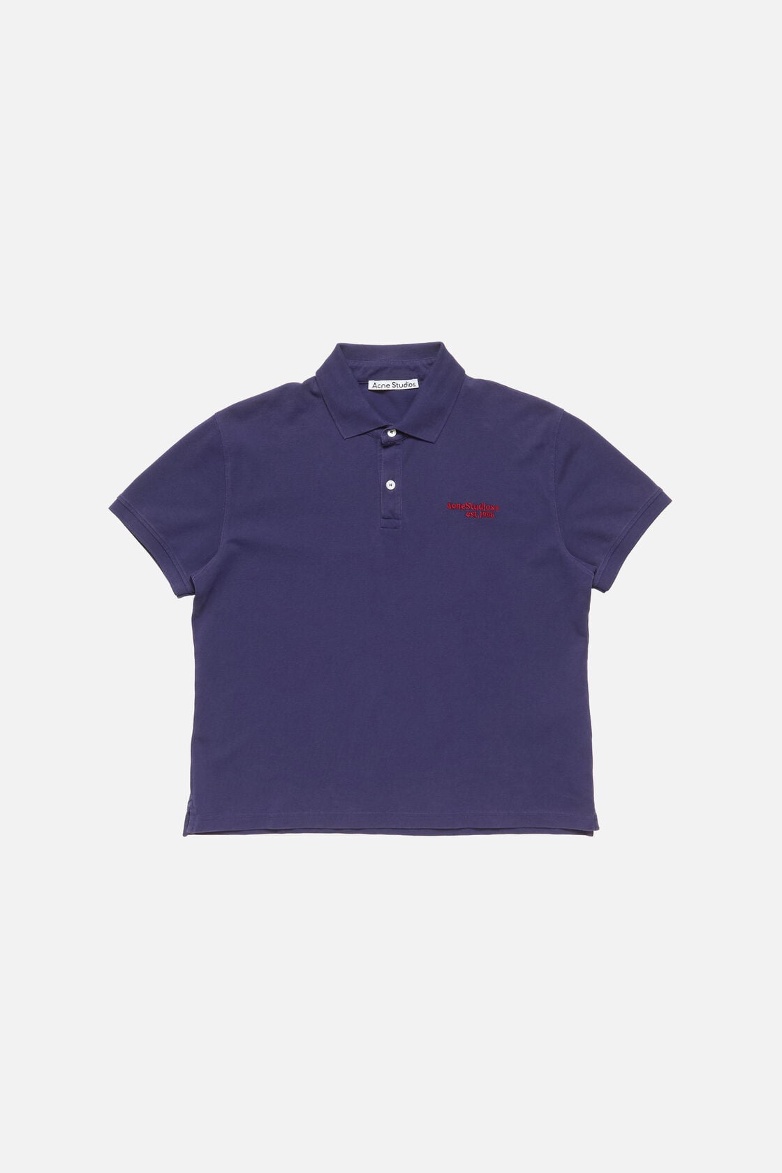 Acne Studios Polo t-shirt with logo - Navy