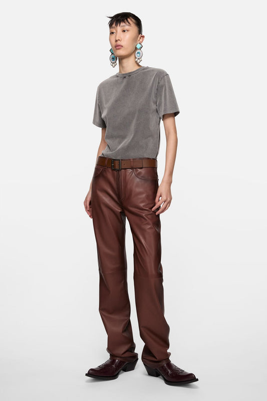 Acne Studios Rubber logo t-shirt - Faded black