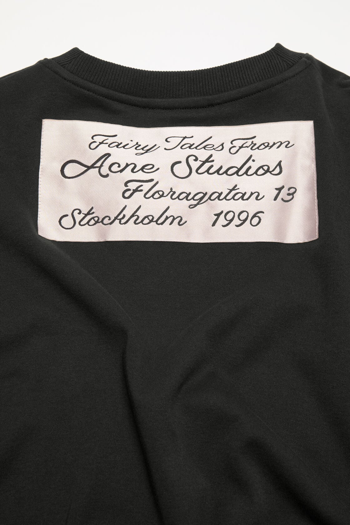 Acne Studios Gathered logo t-shirt - Black