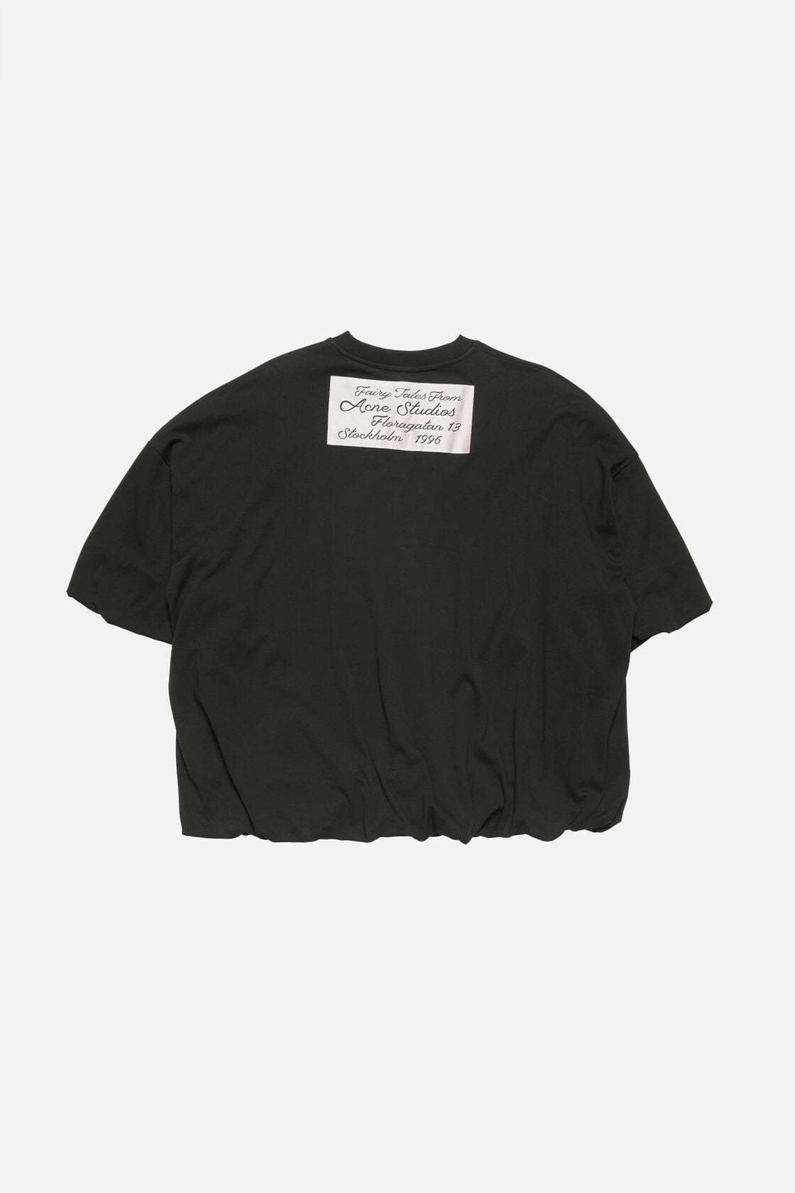 Acne Studios Gathered logo t-shirt - Black