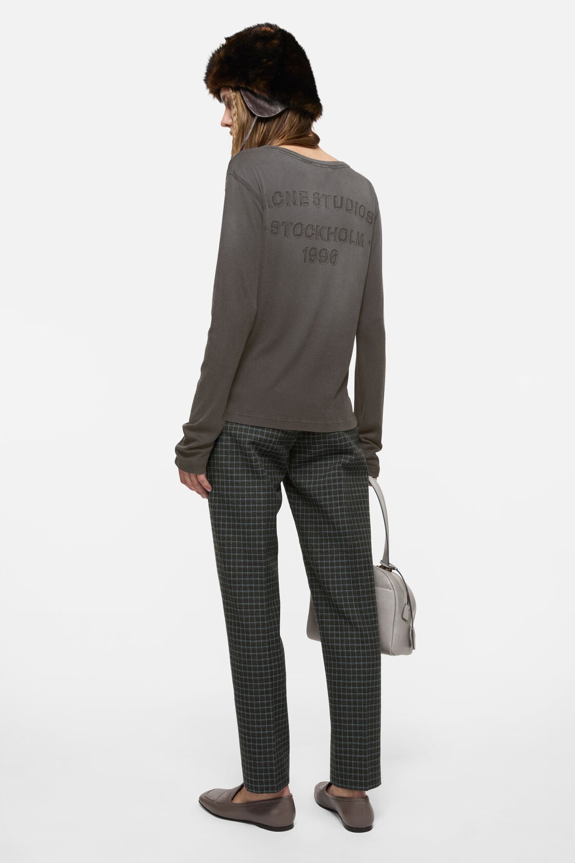 Acne Studios Sprayed logo t-shirt - Faded black