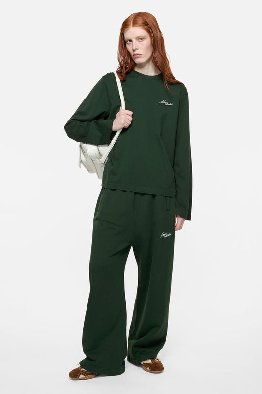 Acne Studios Jersey t-shirt with logo - Dark green