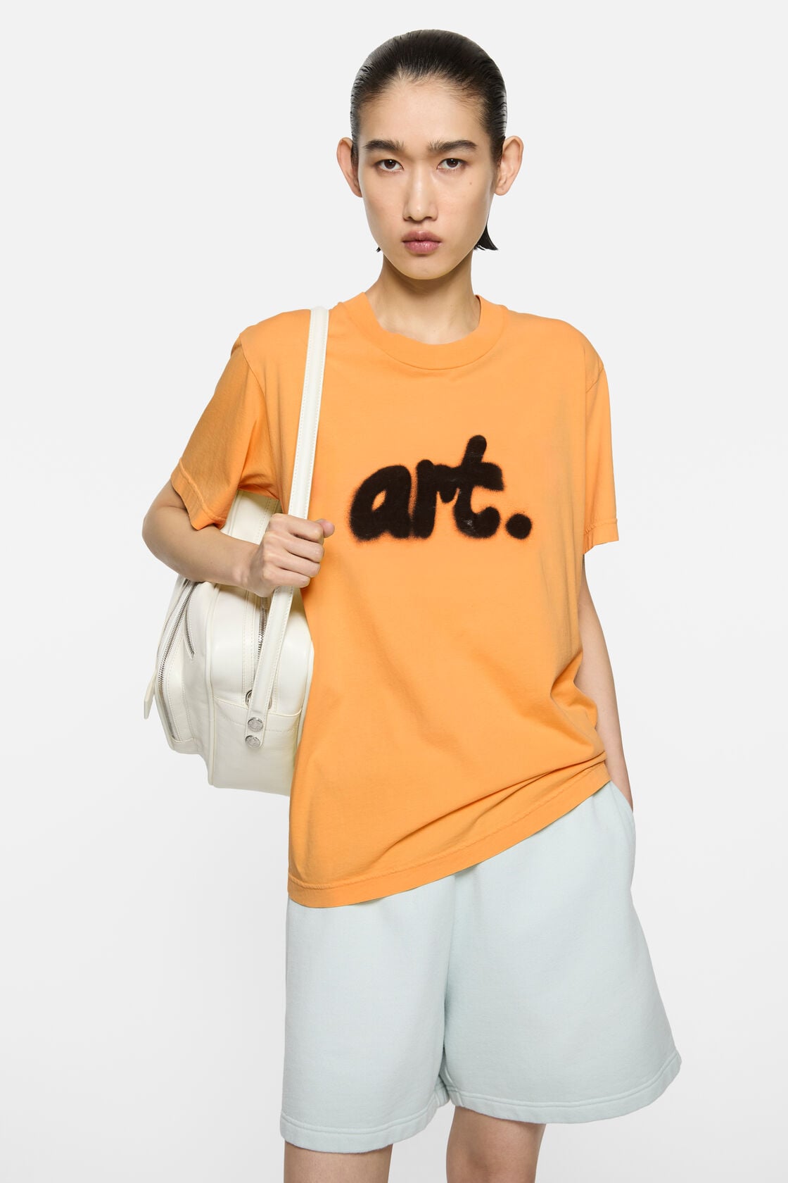 Acne Studios Sprayed graphic t-shirt - Saffron Yellow
