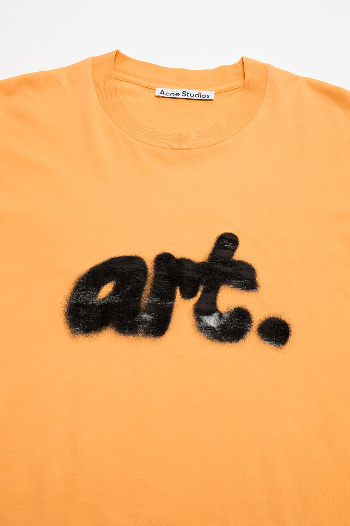 Acne Studios Sprayed graphic t-shirt - Saffron Yellow