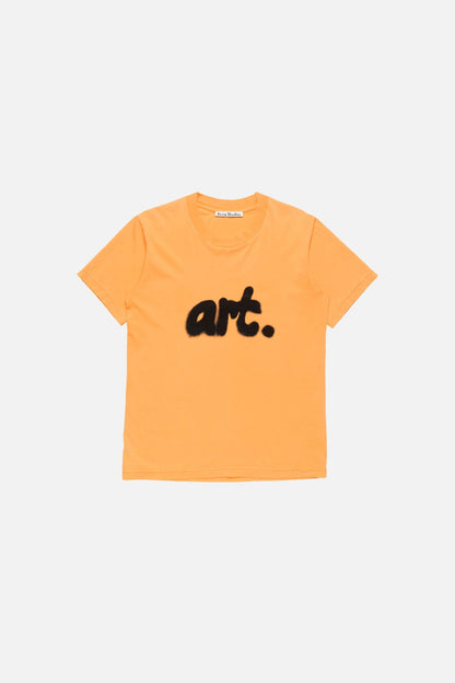 Acne Studios Sprayed graphic t-shirt - Saffron Yellow