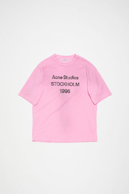 Acne Studios Sprayed logo t-shirt - Cotton candy pink