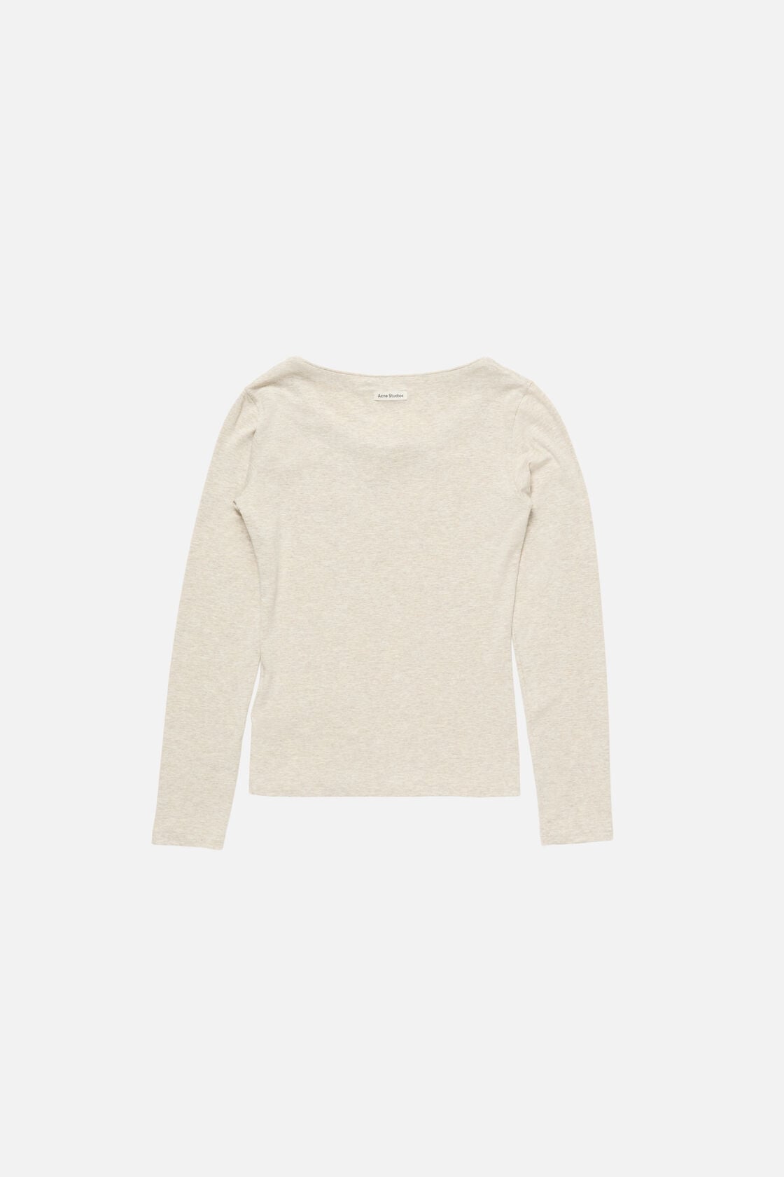 Acne Studios Jersey t-shirt with bow - Beige melange