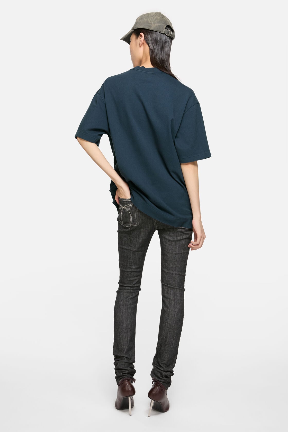 Acne Studios Embroidered logo t-shirt - Deep blue