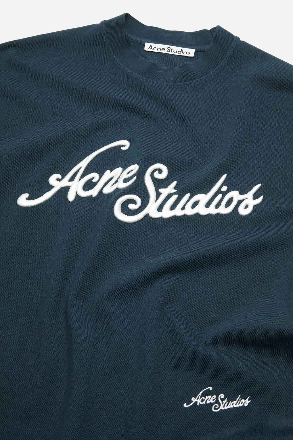 Acne Studios Embroidered logo t-shirt - Deep blue