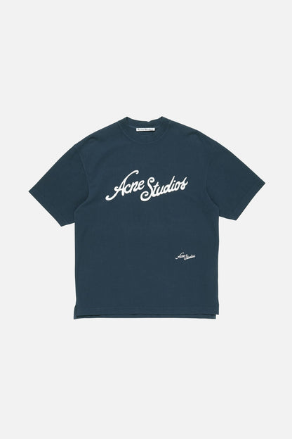 Acne Studios Embroidered logo t-shirt - Deep blue