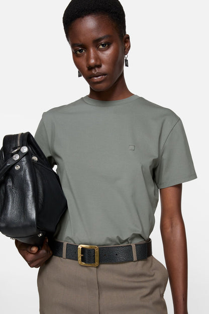 Acne Studios T-shirt - regular fit - Stone grey