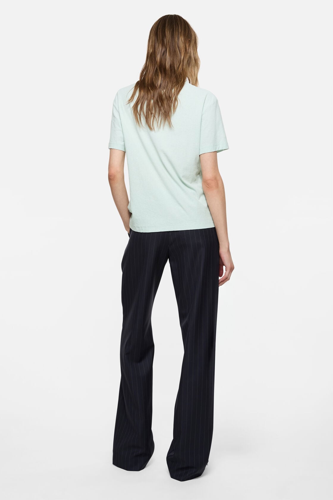 Acne Studios Distressed logo t-shirt - Pale mint