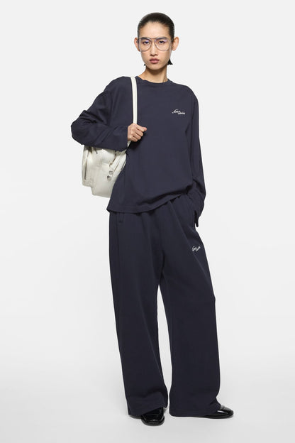 Acne Studios Jersey t-shirt with logo - Dark navy