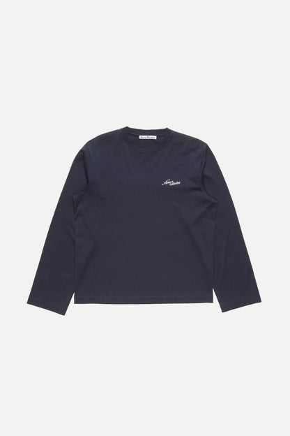 Acne Studios Jersey t-shirt with logo - Dark navy