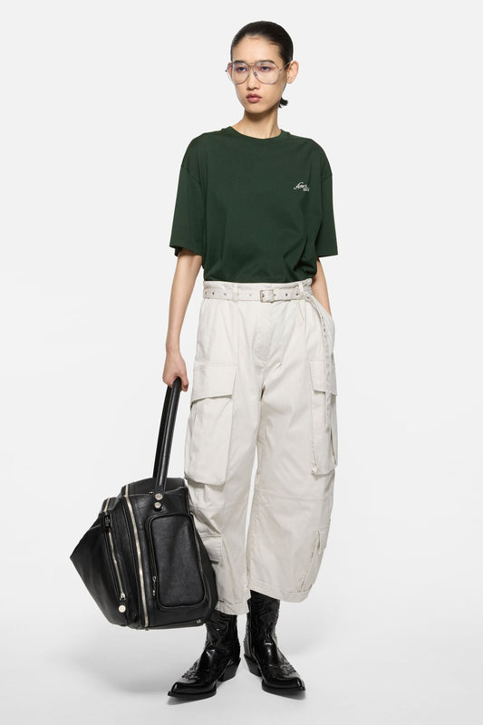 Acne Studios Jersey t-shirt with logo - Dark green
