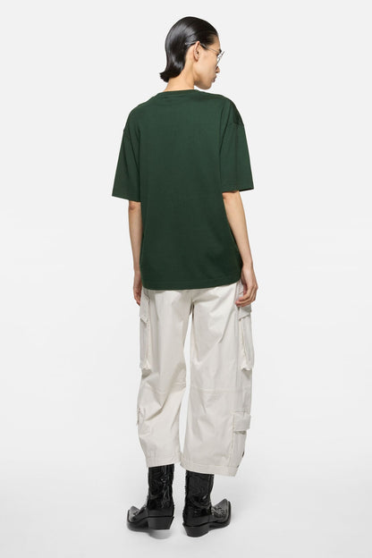 Acne Studios Jersey t-shirt with logo - Dark green