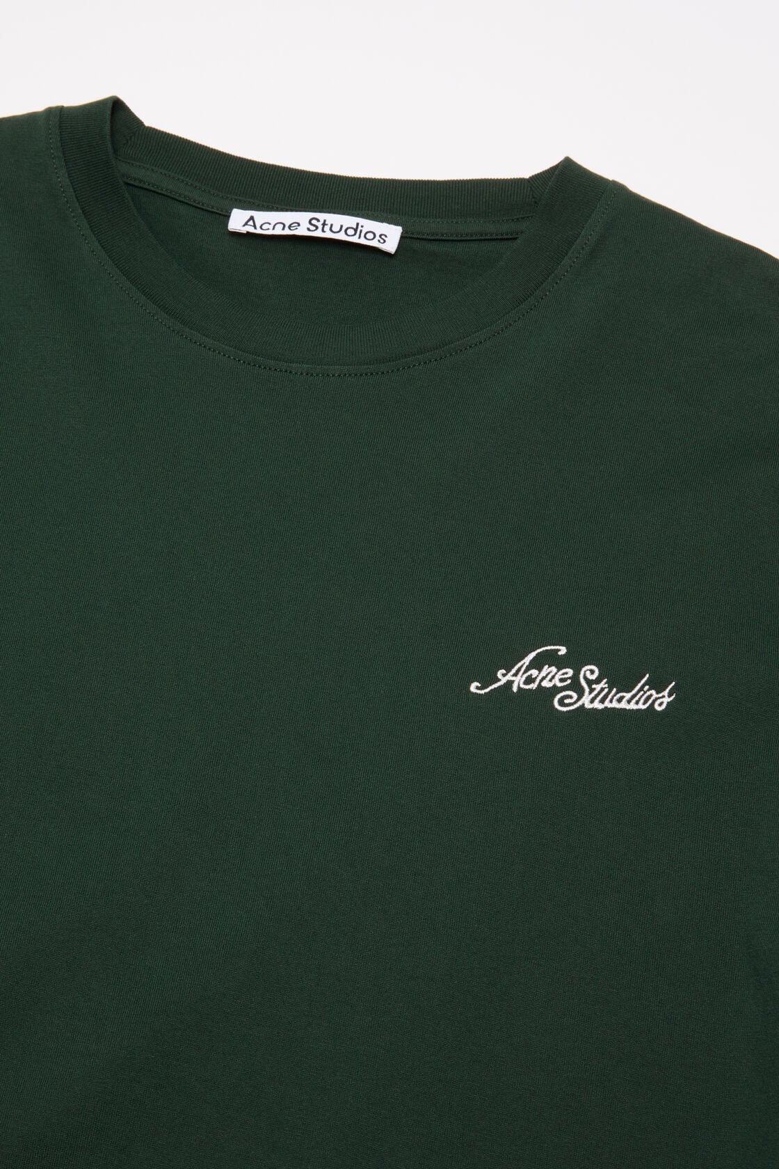 Acne Studios Jersey t-shirt with logo - Dark green