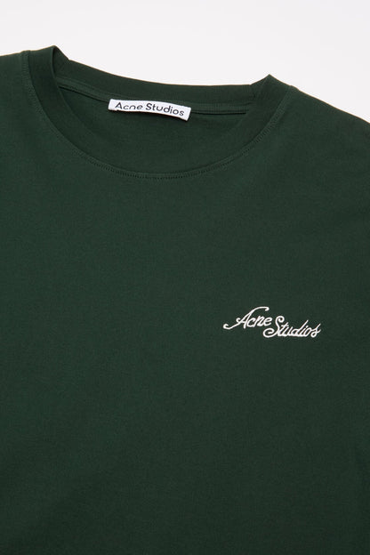 Acne Studios Jersey t-shirt with logo - Dark green