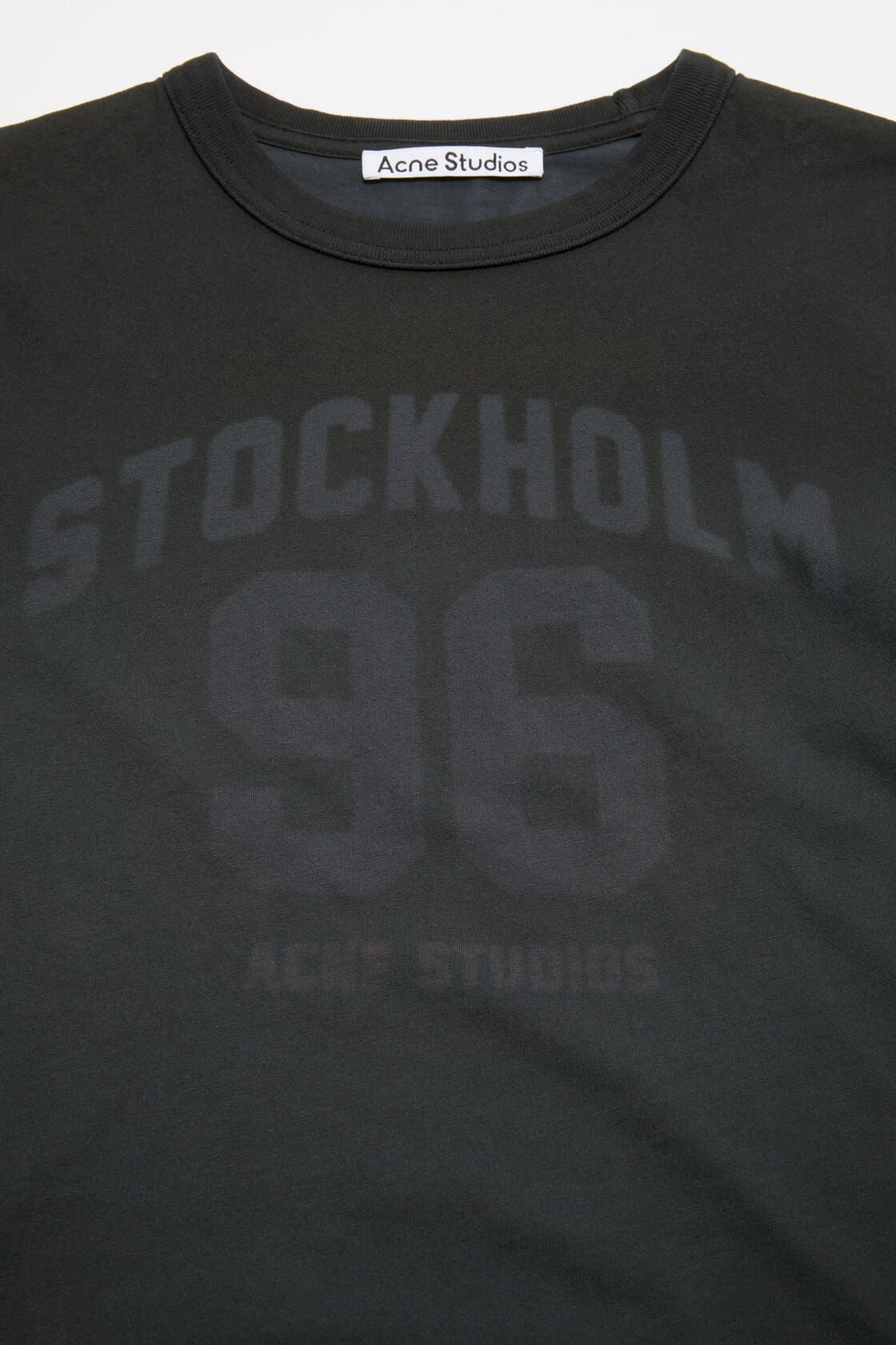 Acne Studios Fitted logo t-shirt - Faded blue