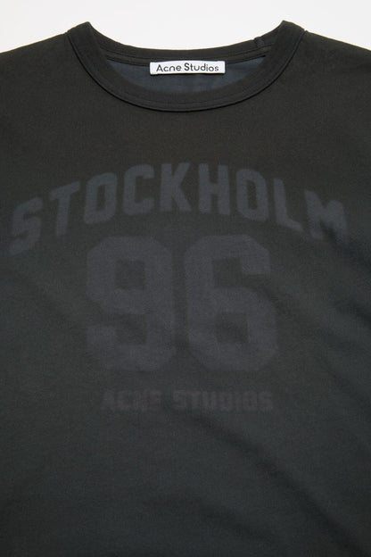 Acne Studios Fitted logo t-shirt - Faded blue