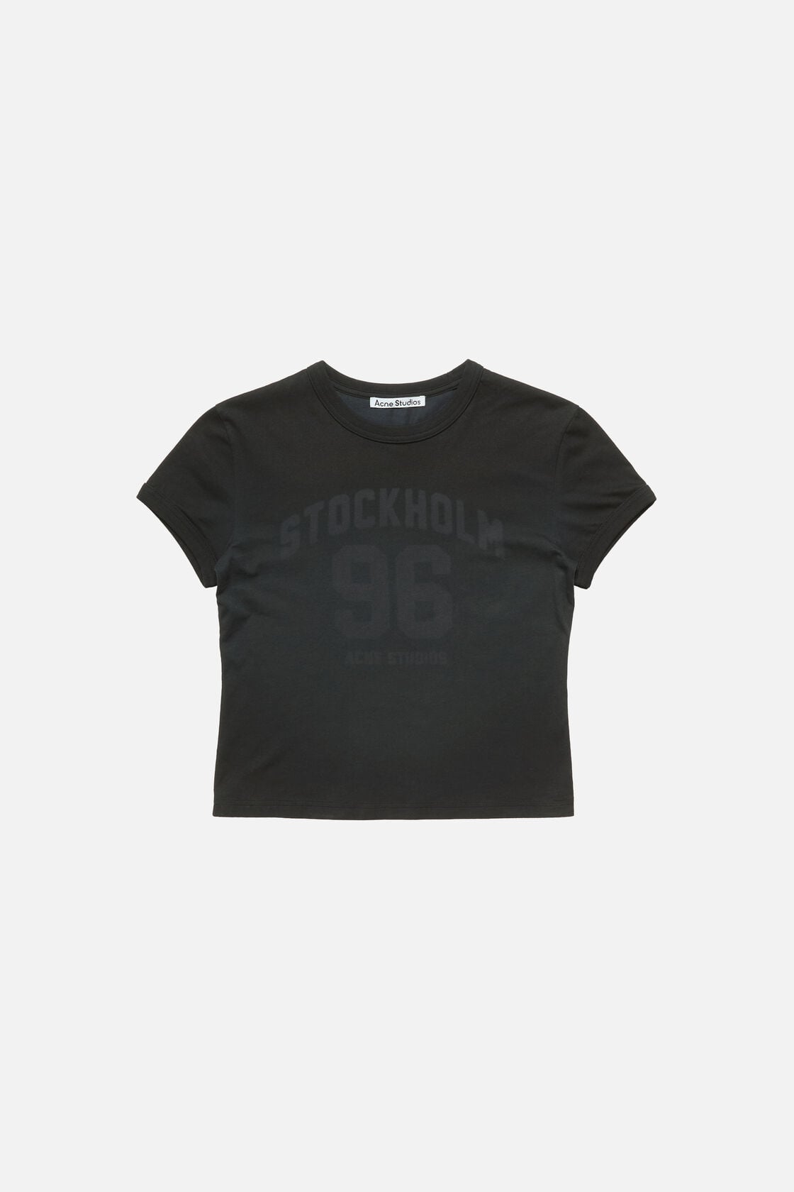 Acne Studios Fitted logo t-shirt - Faded blue
