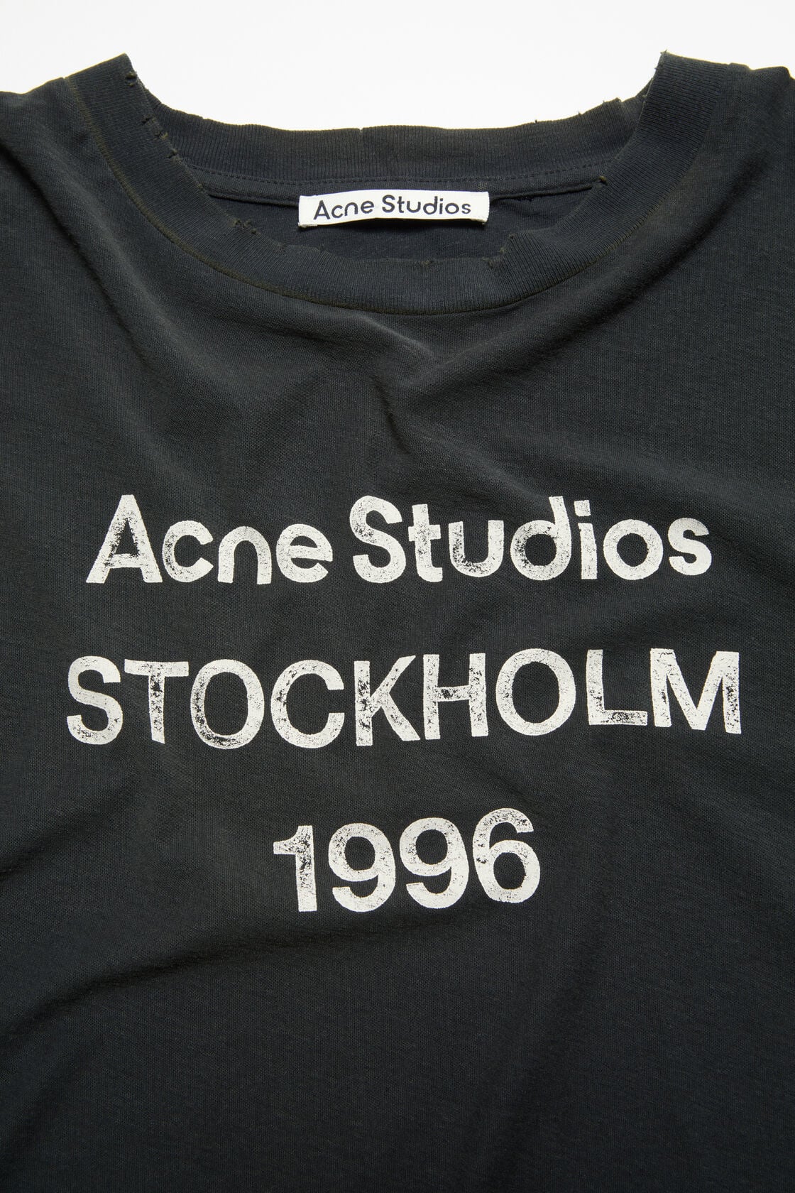 Acne Studios Sprayed logo t-shirt - Faded black