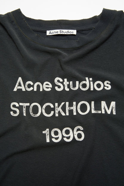 Acne Studios Sprayed logo t-shirt - Faded black