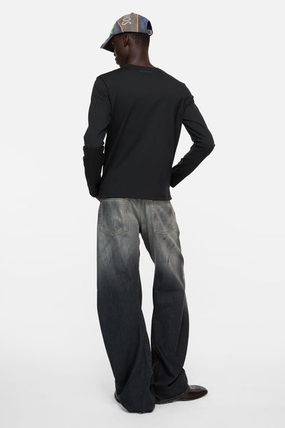 Acne Studios Face logo t-shirt - Black