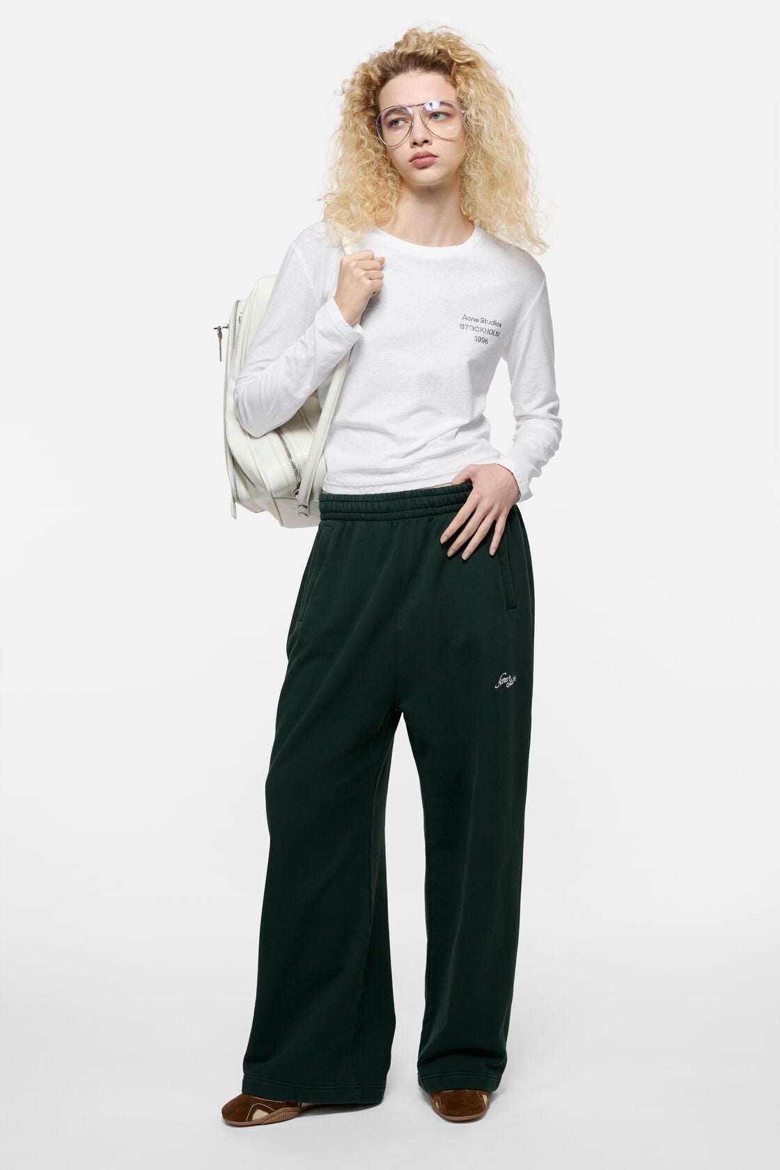 Acne Studios Distressed logo t-shirt - Off white