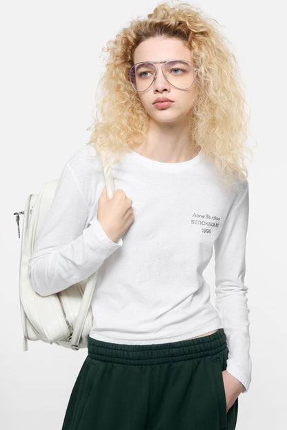 Acne Studios Distressed logo t-shirt - Off white