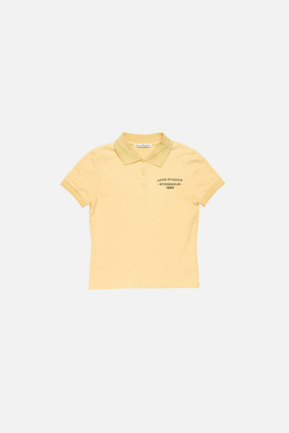 Acne Studios Sprayed polo t-shirt - Warm yellow