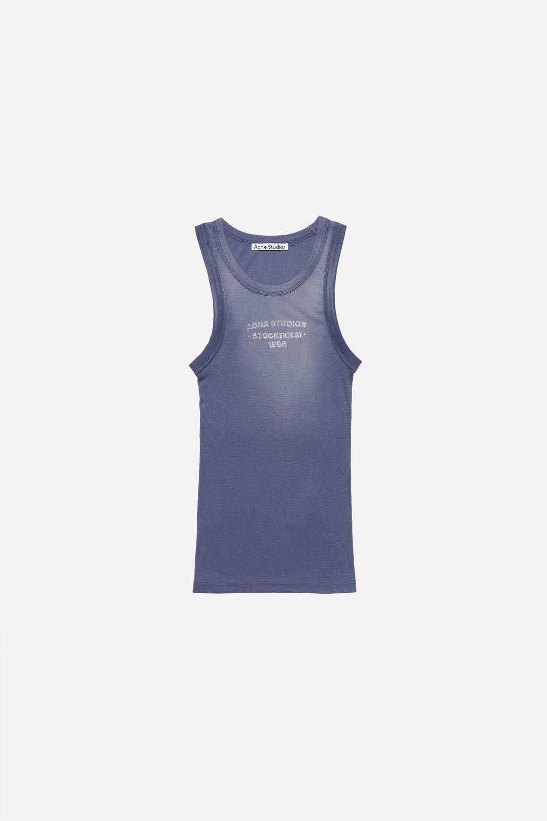 Acne Studios Sprayed logo tank top - Navy