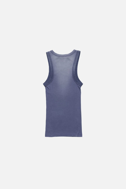 Acne Studios Sprayed logo tank top - Navy
