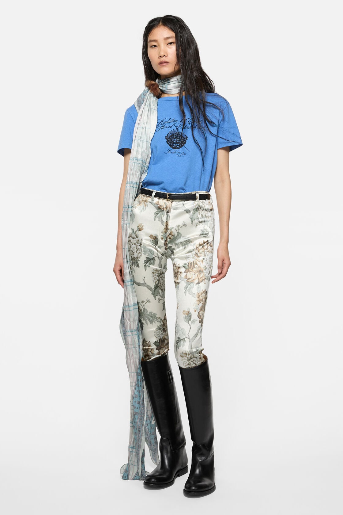 Acne Studios Graphic jersey t-shirt - Blue