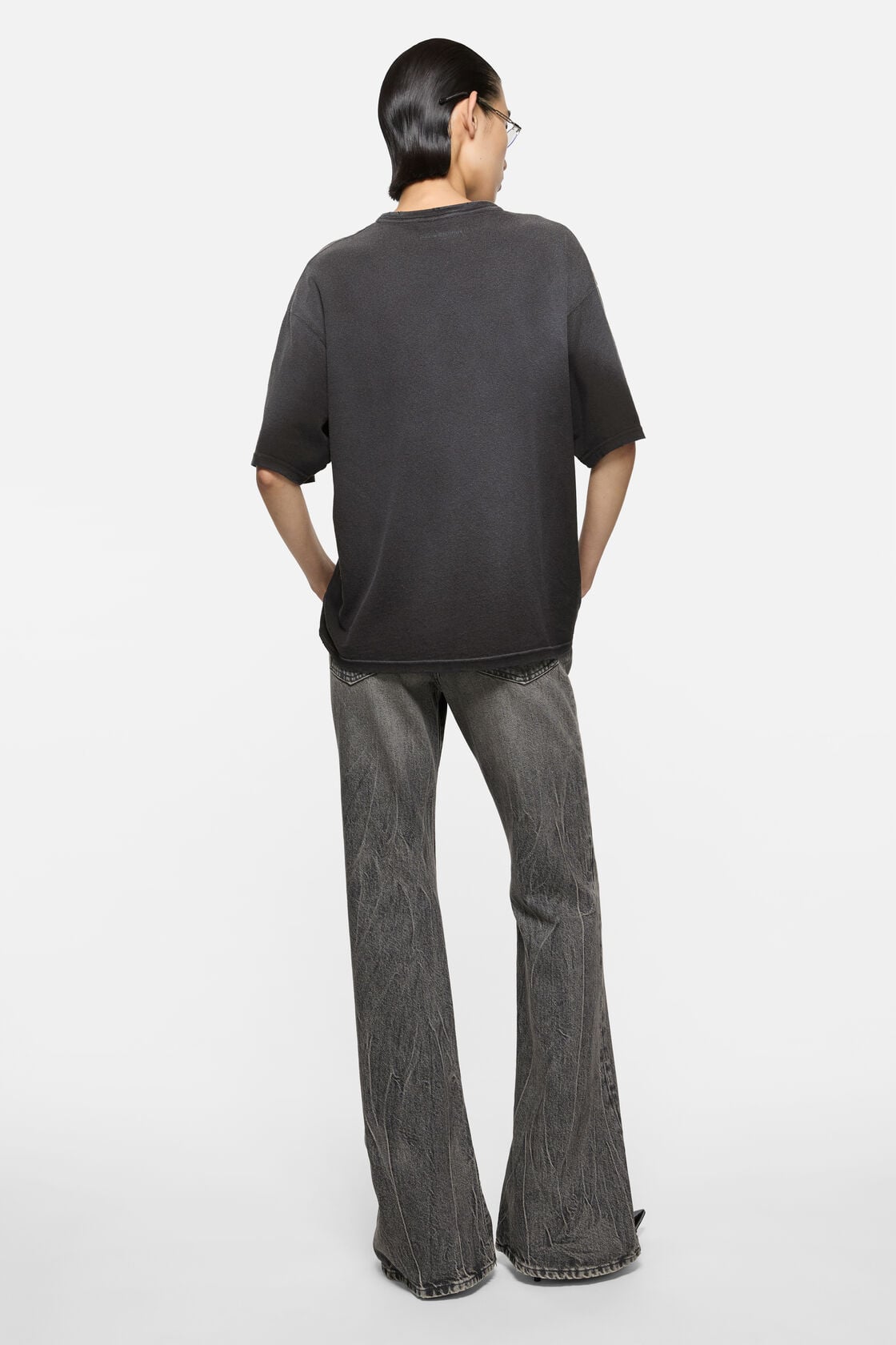 Acne Studios Graphic bat t-shirt - Faded black
