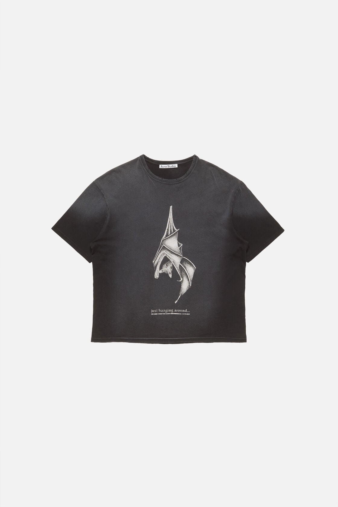 Acne Studios Graphic bat t-shirt - Faded black