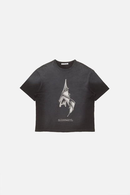 Acne Studios Graphic bat t-shirt - Faded black