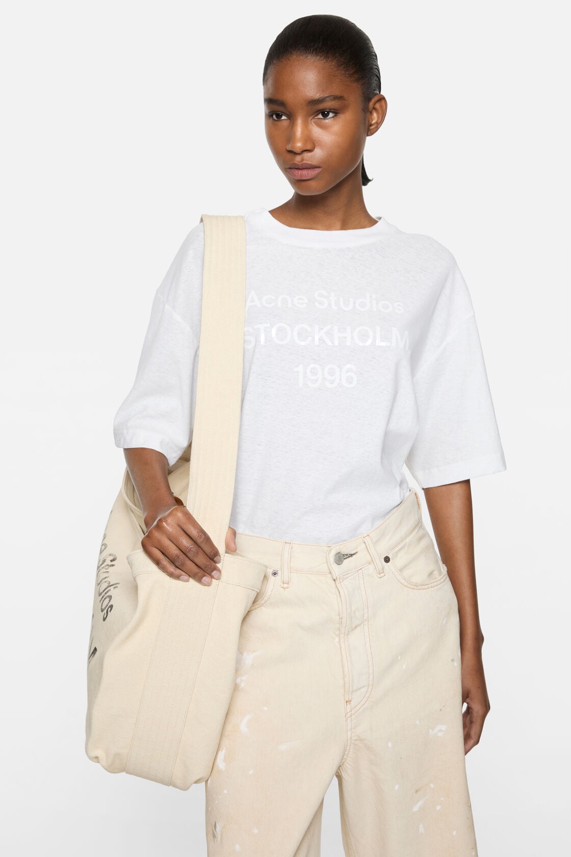 Acne Studios White 1996 logo t-shirt - White