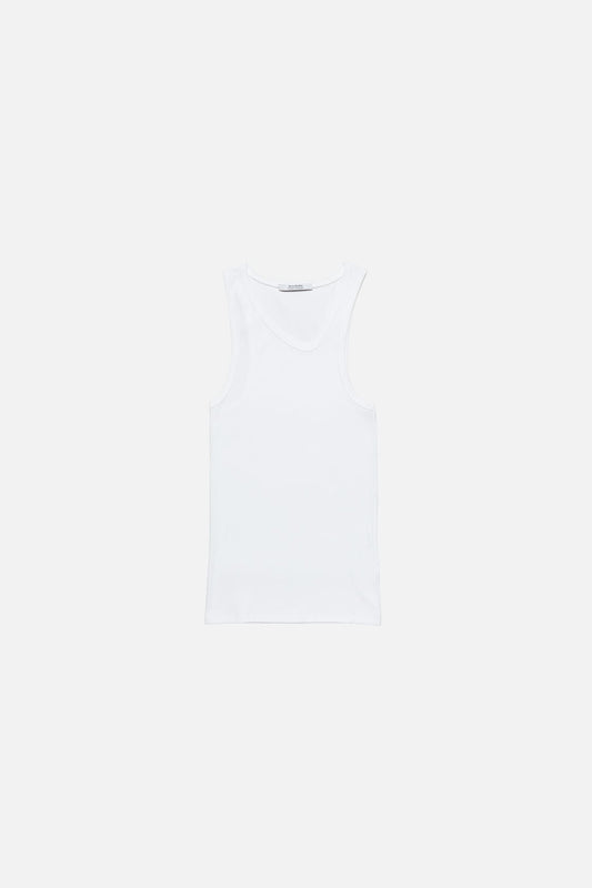 Acne Studios Asymmetrical Tank Top - White